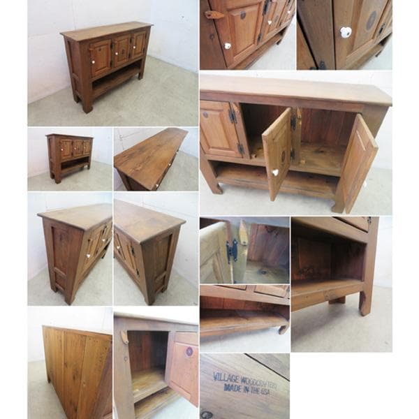 美品■ヴィレッジウッドクラフターズ■パイン古材■サイドボード/リビングボード■