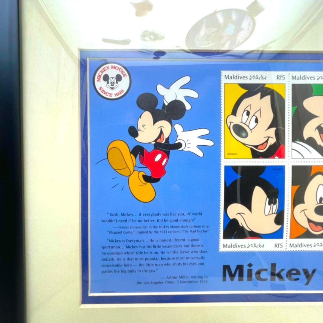 世界限定150枚 レア★ミッキーマウス 額縁★スタンプアートギャラリー