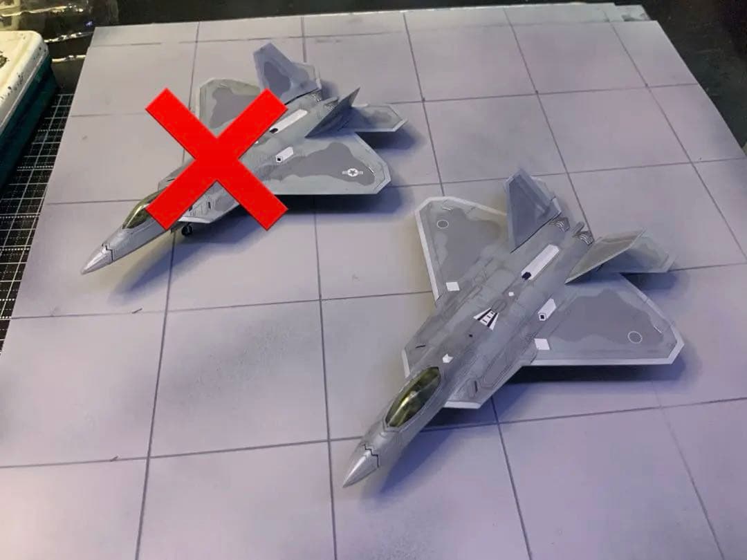 プラッツ製1/144スケールF22ラプター航空自衛隊仕様