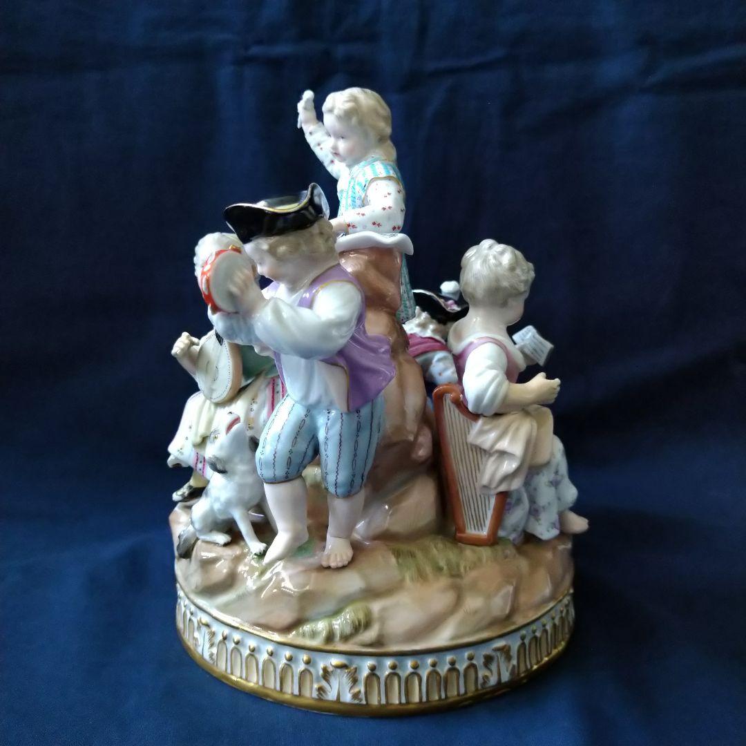 ✤1924年以前・マイセン(Meissen)フィギュリン✤『５人の音楽隊』