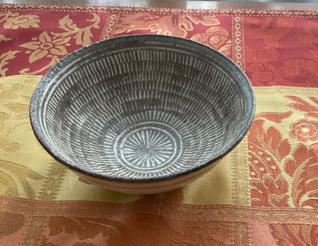 三島手　碗(小) 美しい白象嵌　金海窯