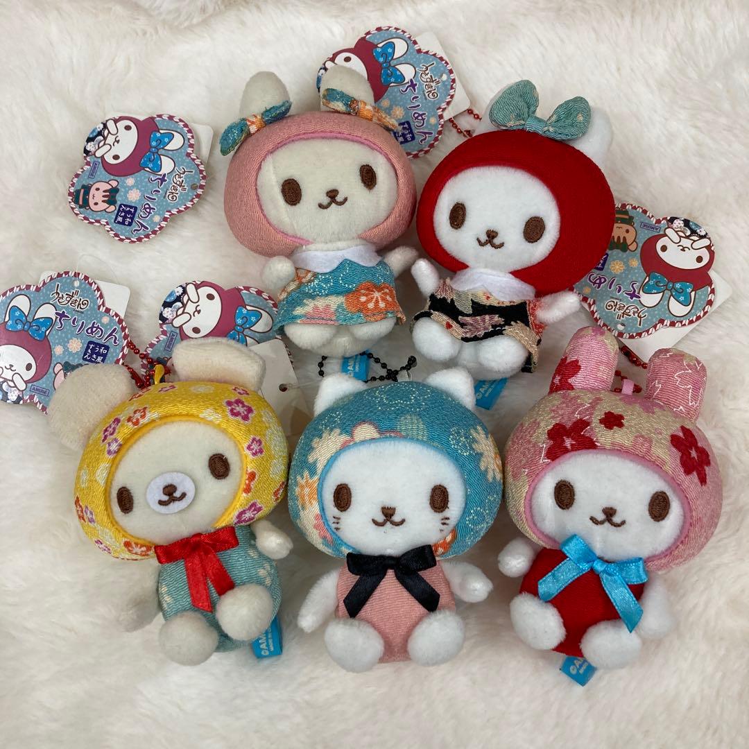 うさずきん　ちりめん　ぬいぐるみマスコット