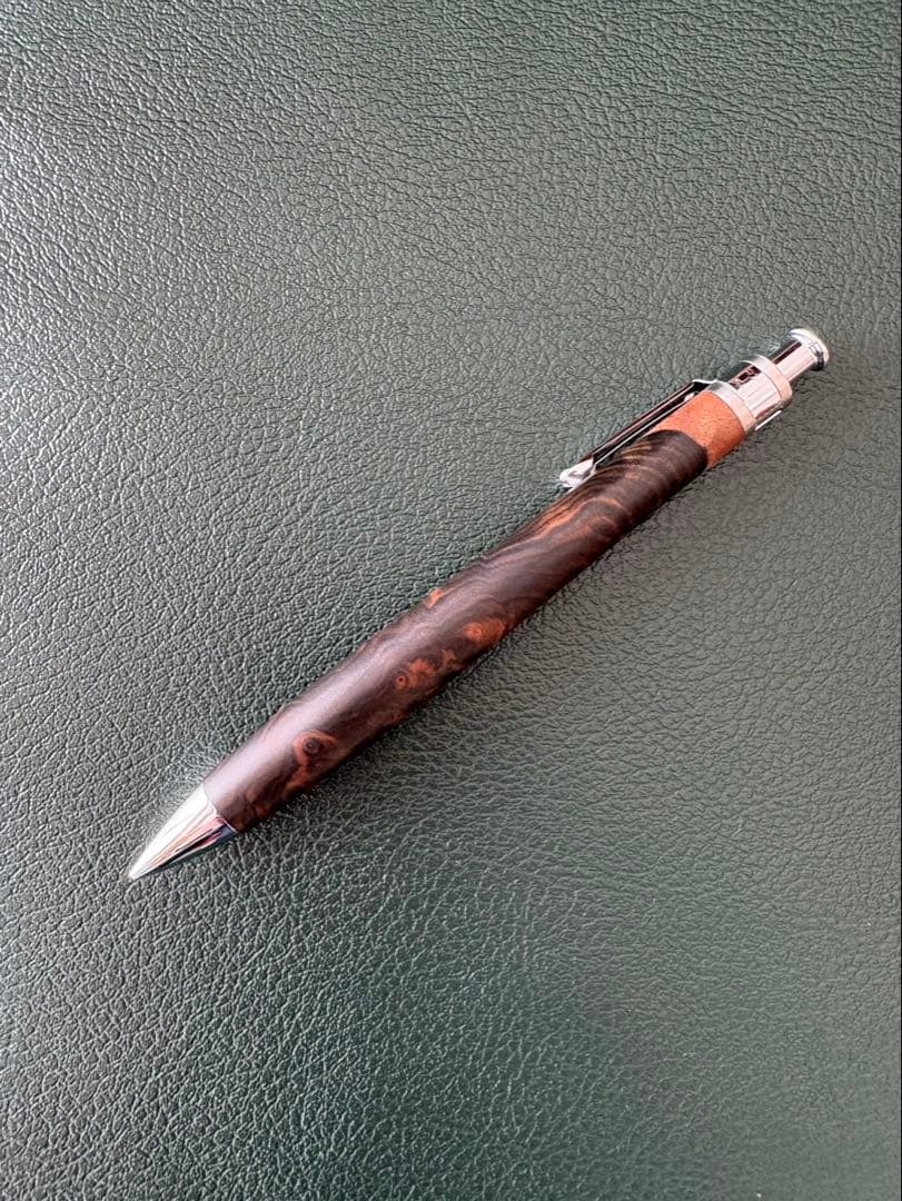 【イベント杢】工房楔 黒檀こぶ杢 ペンシル楔 0.5mm（固定式口金付き）