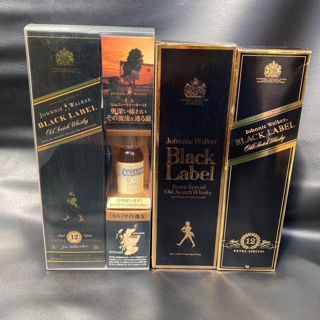 ◆古酒　ジョニーウォーカー１２年　スコッチウイスキーブラックラベル　３セット