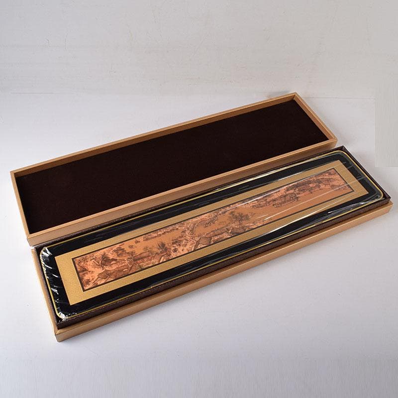 中国　清明上河園　黄金画　足金999　額装　証明書・箱付　7657C