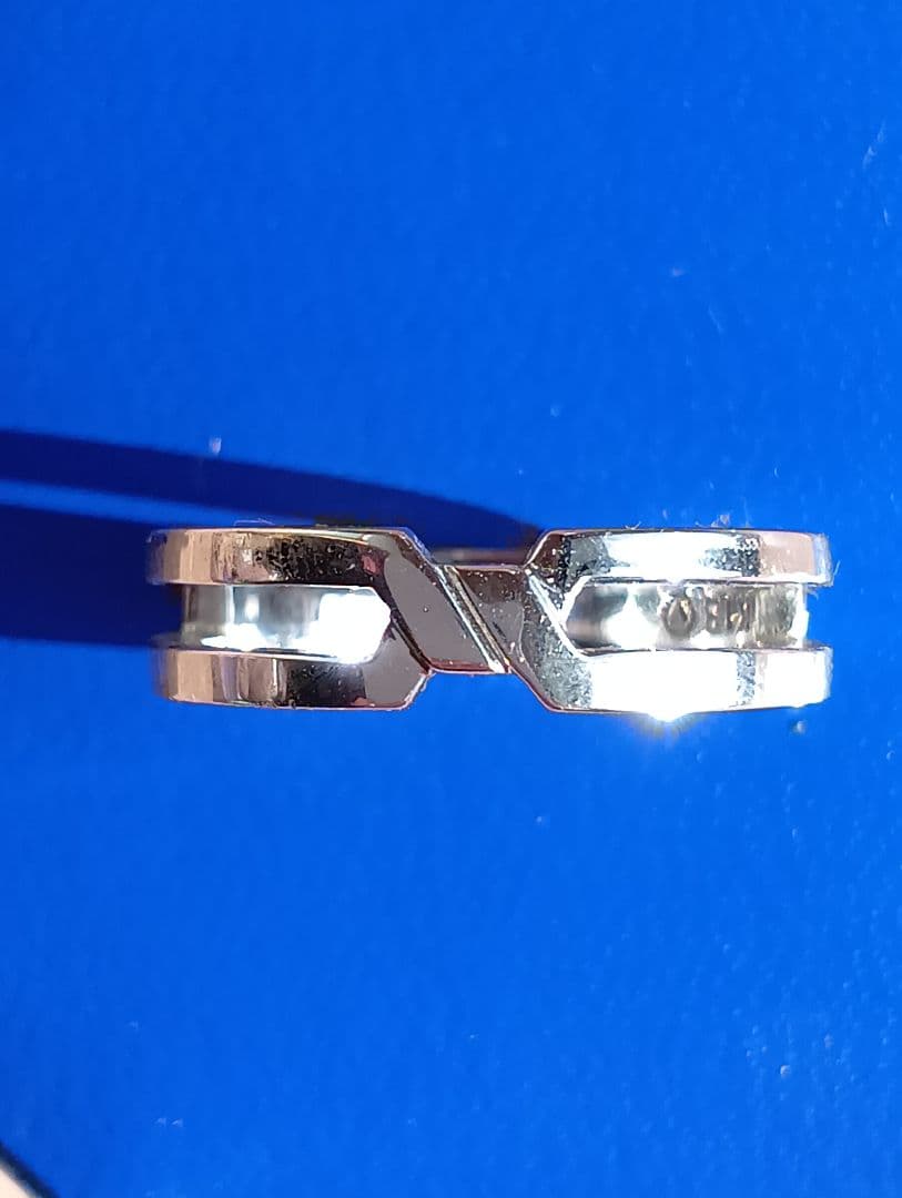 【美品】ヴァンドーム青山 K18WG クロスデザインリング 約12号｜3g超箱付