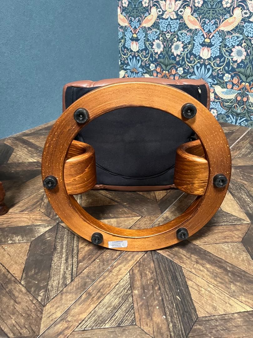 りき＊エコーネス 　オットマン フットスツール 本革 ストレスレス