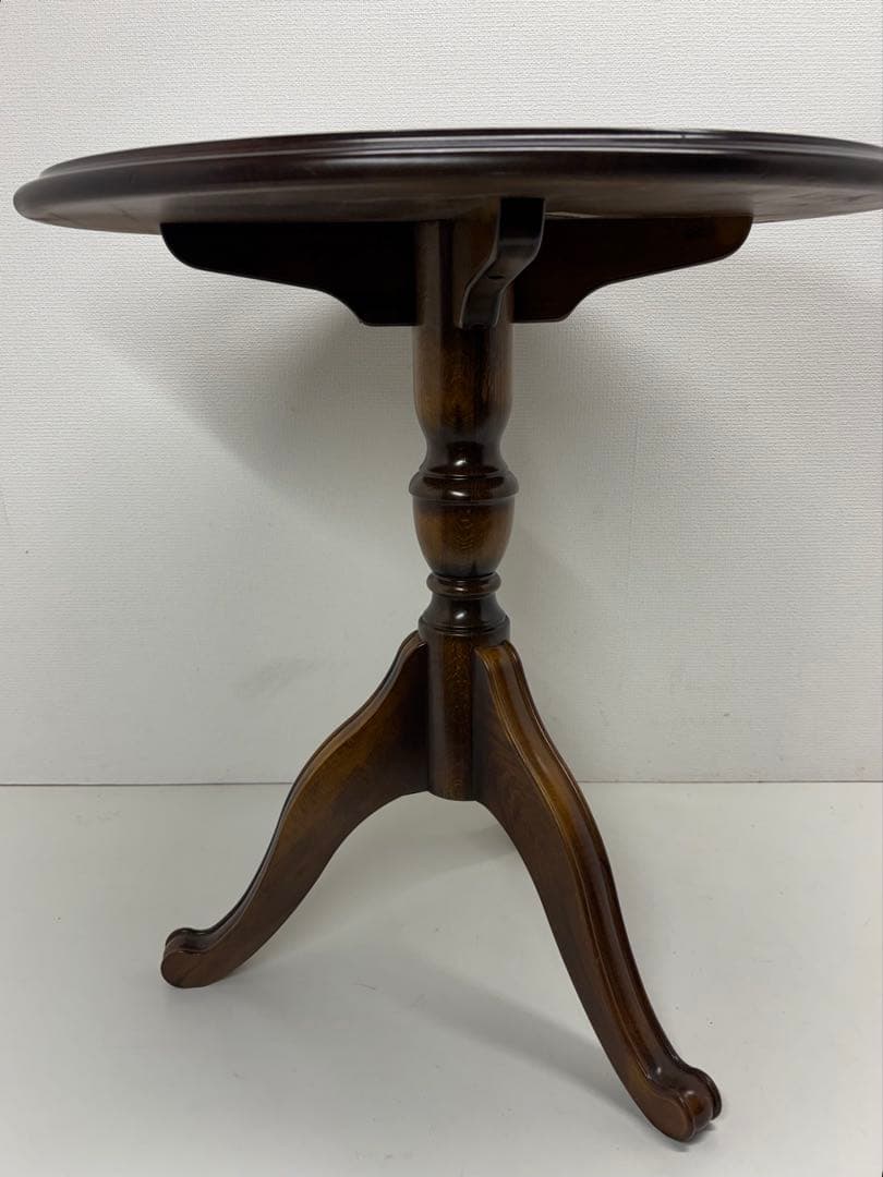 カリモク karimoku コロニアル ウォルナット 丸テーブル サイドテーブル