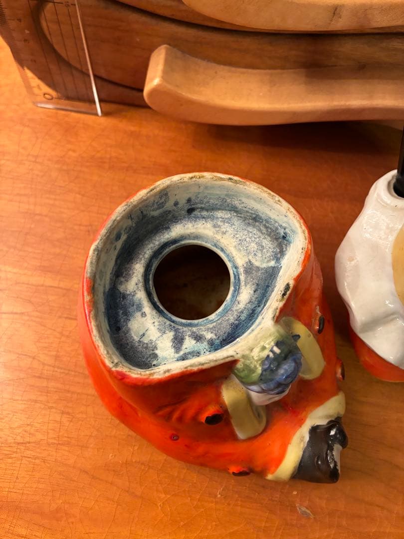 ビンテージ 30s ハーレクイン　ジェスチャー　ピエロ　インクポット　レトロ