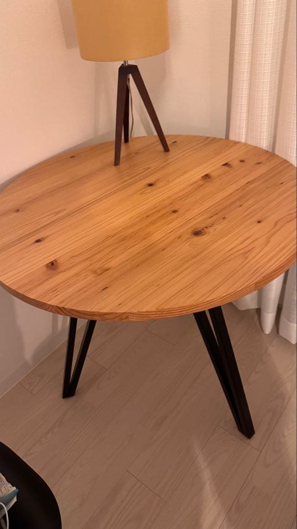 THE CAFE TABLE Black Steel トライアングル 3pin