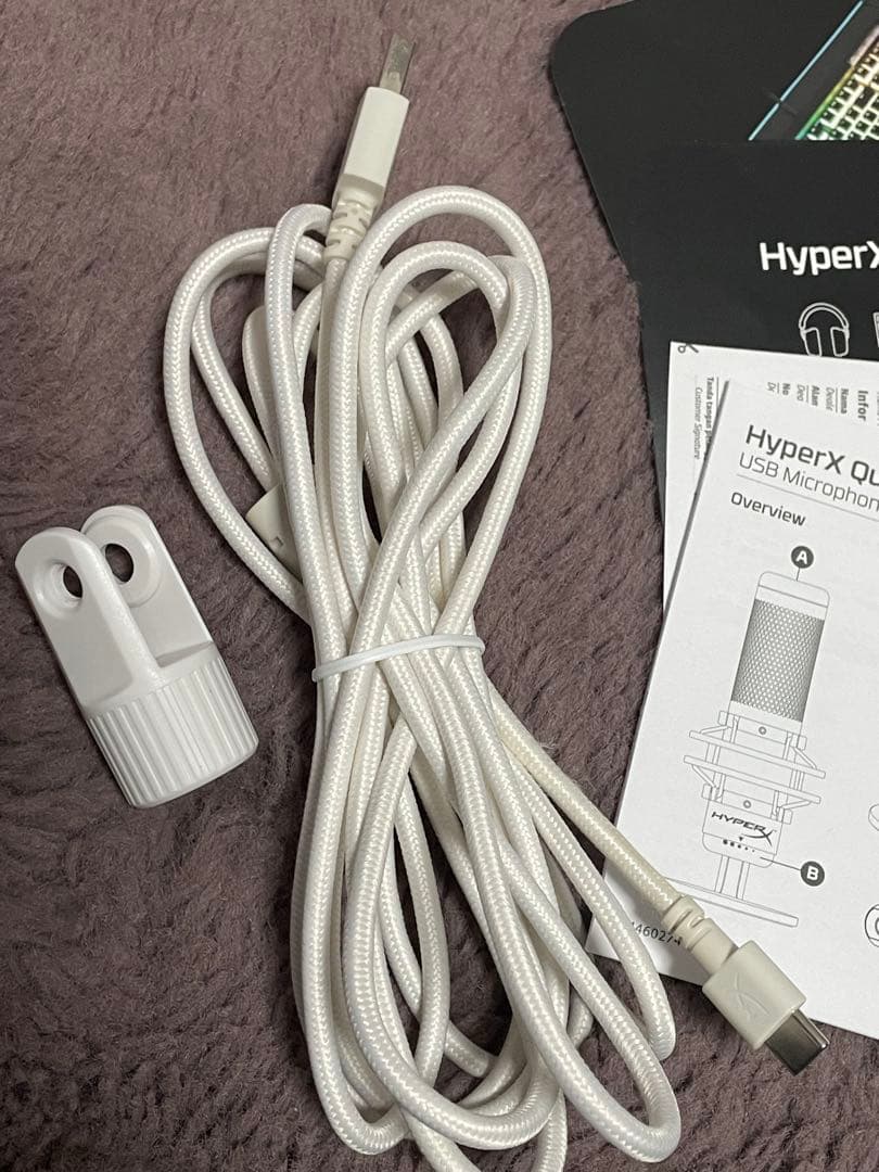 HyperX QuadCastS ホワイト コンデンサーマイク