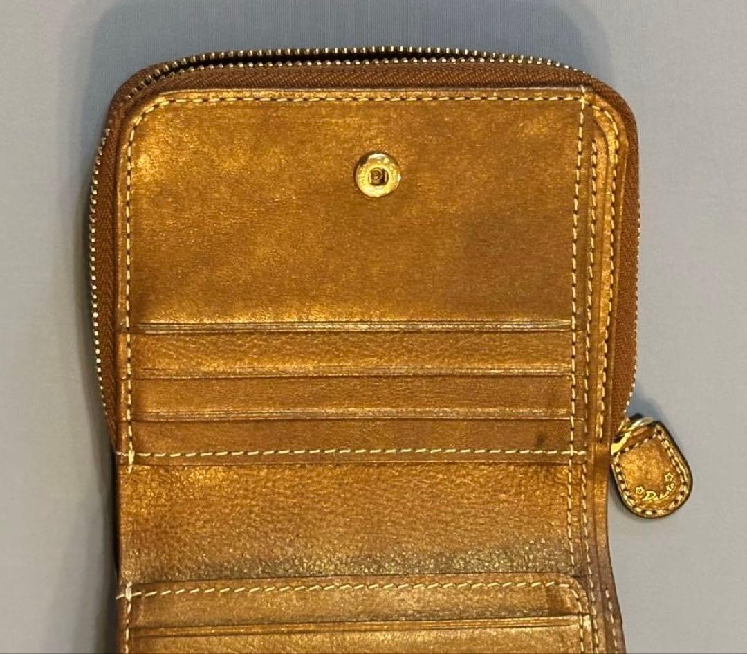 【再値下げ】《未使用品》Dakota コラジョ二つ折り財布 ブラウン レザー