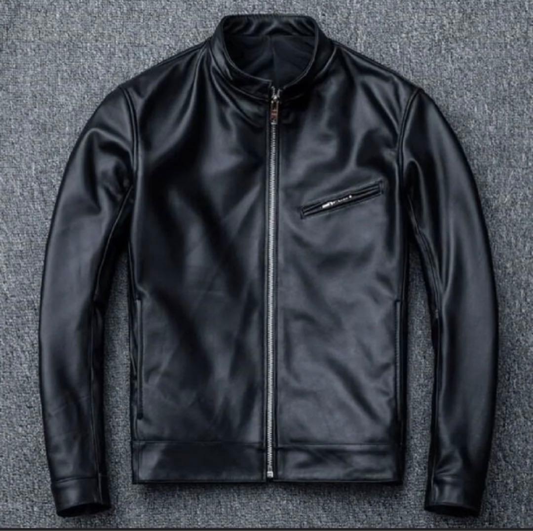 本革 シープレザー シングルジャケット