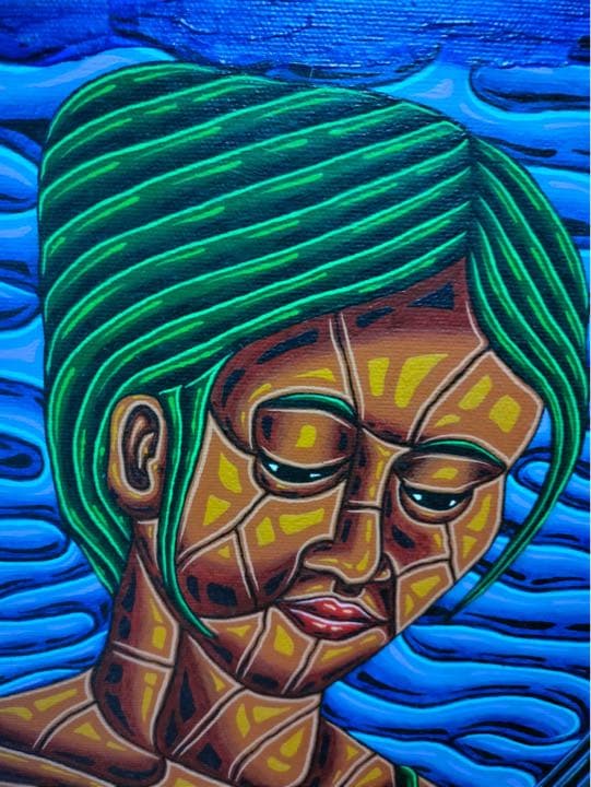 バリ絵画:beach girls