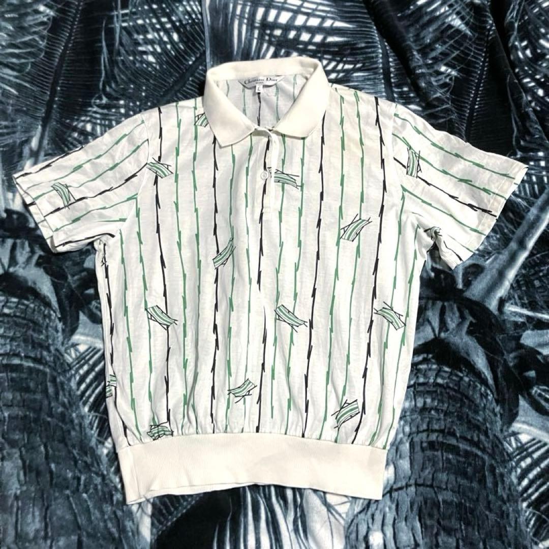 90s ビンテージ ディオール Christian Doir レトロ ポロシャツ