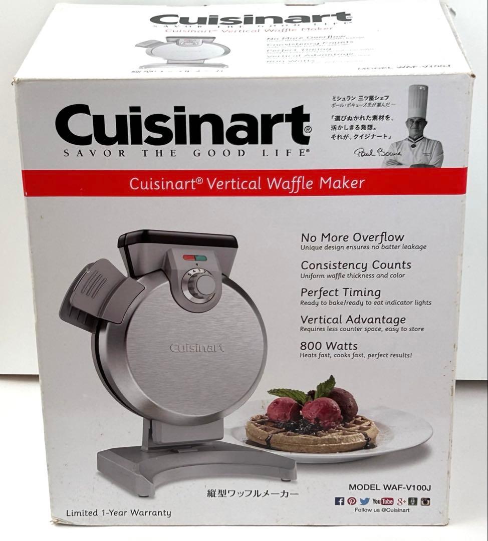 新品未使用 クイジナート 縦型コンパクト ワッフルメーカー WAF-V100J