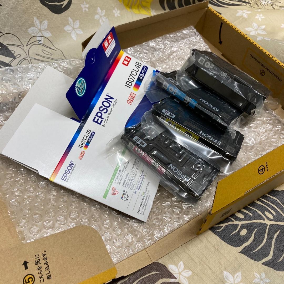 EPSON 純正 IB07CL4B 大容量4色インクカートリッジ