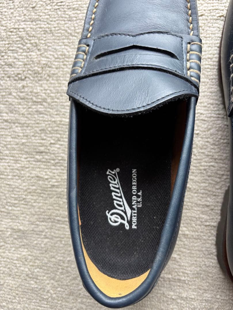 Danner モカシン、ネイビーブルー