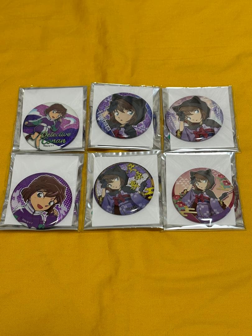 コナン　グリッター　限定　希少　レア　缶バッジ　灰原哀　6点