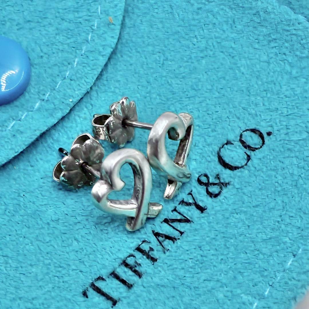 ティファニー　ラビングハート　ピアス　スタッド　シルバー　パロマピカソ