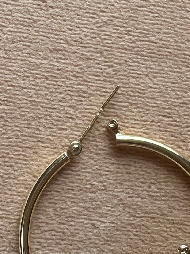 専用ページ5/1。18金 フープイヤリング