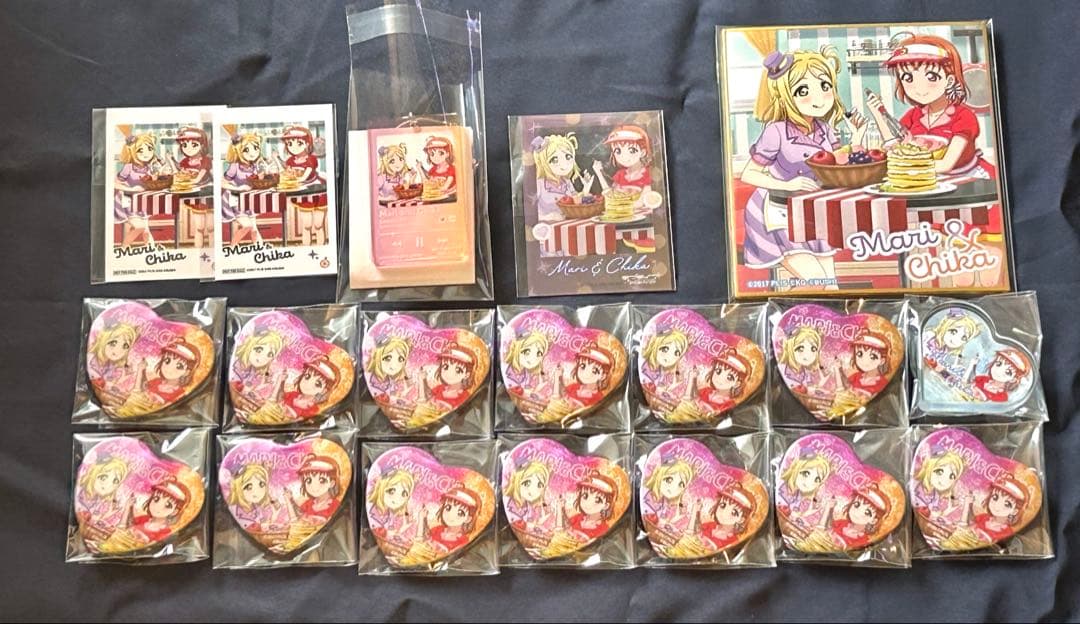 ペアイラスト 千歌 鞠莉 グッズ