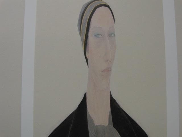 津田一江、【私のKazue】、希少な額装用画集より、新品額装付、状態良好