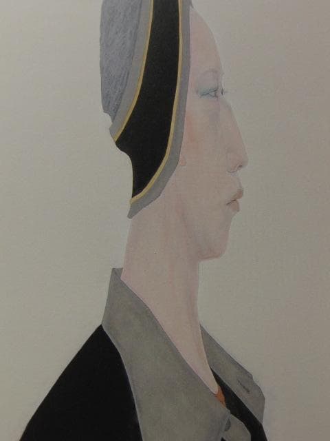 津田一江、【私のKazue】、希少な額装用画集より、新品額装付、状態良好