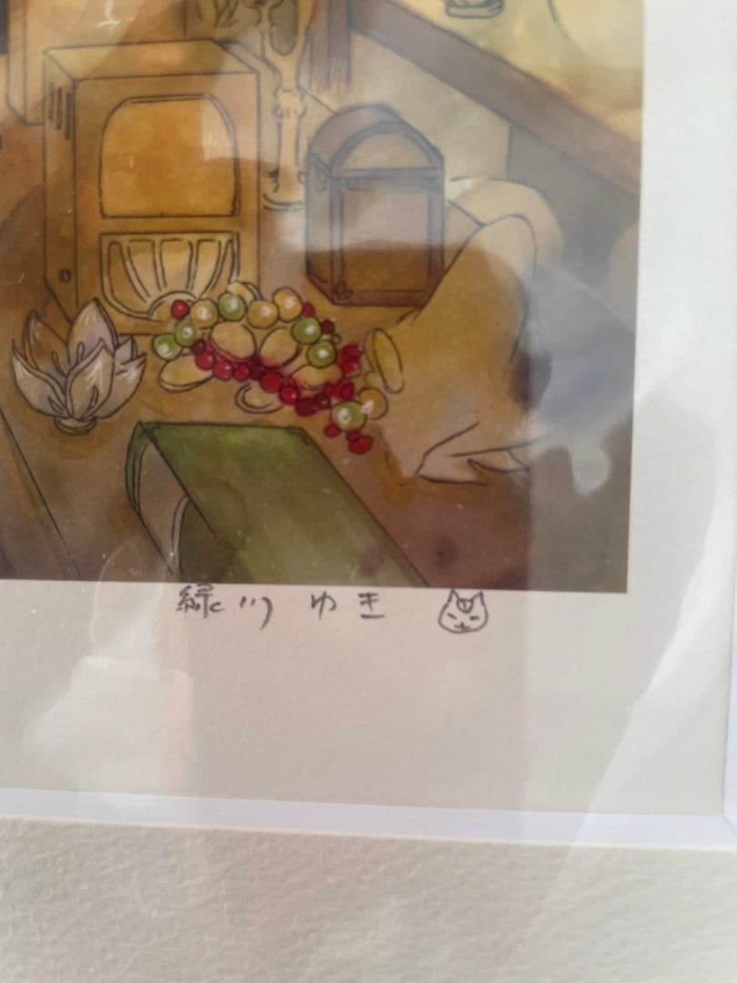夏目友人帳 大原画展 複製原画 ニャンコ先生 版画