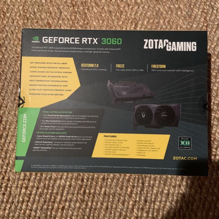 ZOTAC GAMING GeForce RTX 3060 Twin Edge…