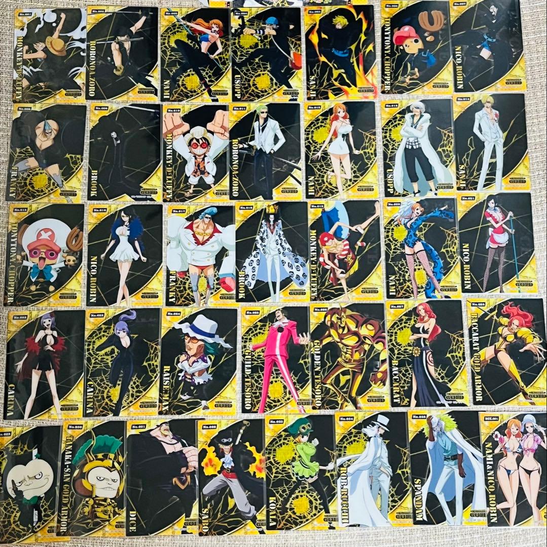 ワンピース クリアカードコレクションガム FILM GOLD コンプ 特典 輩