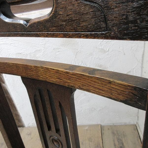 イギリス アンティーク 家具 ダイニングチェア 張りぐるみ椅子 英国 4208d