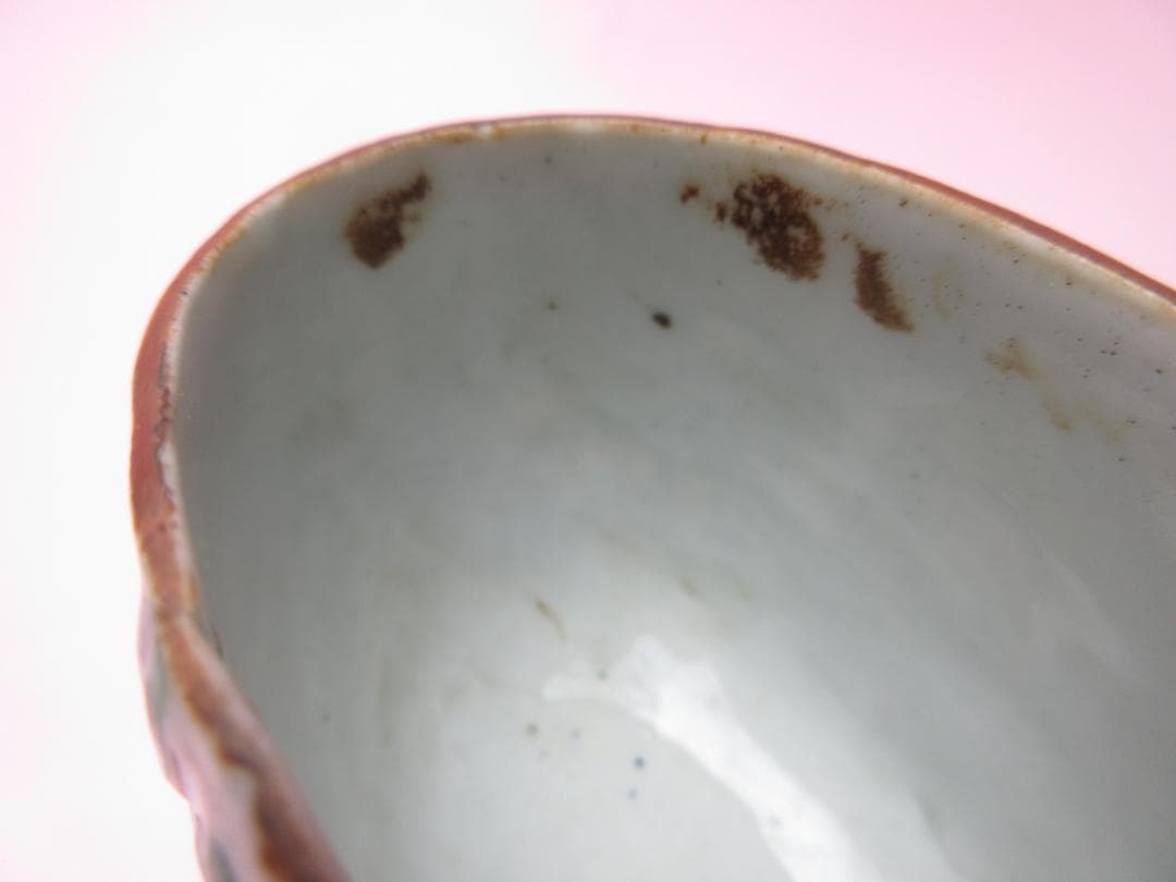 蝶彫刻 火屋 陽刻 花紋 古い 香炉 E90918