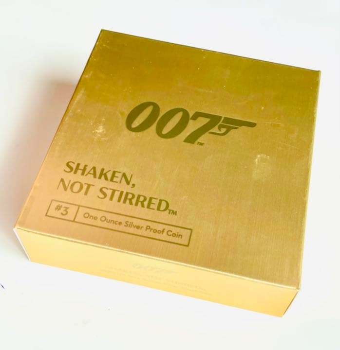 NGC最高鑑定PF70★2020イギリス2ポンド銀貨007オリジナルBOX付き⑦