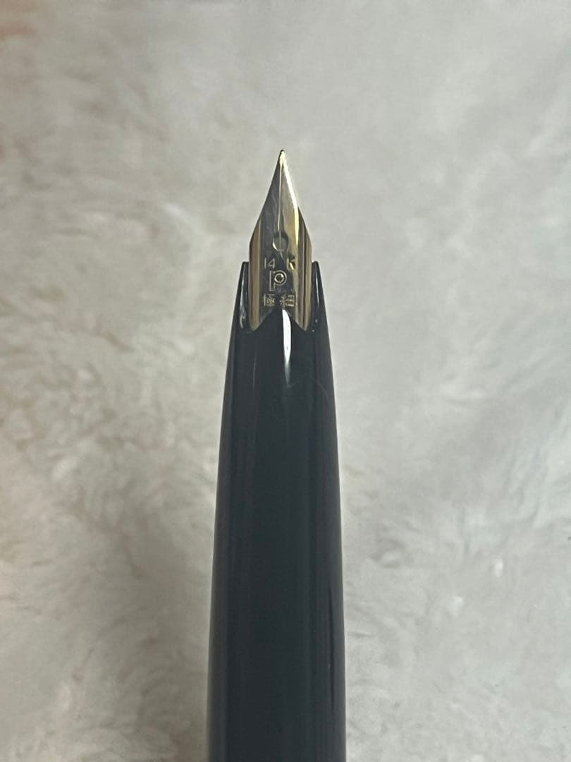 廃番 新品未使用 14金ペン先 プラチナ デスクペン 万年筆 字幅EF
