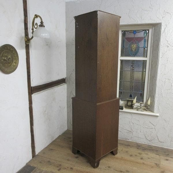 イギリス アンティーク 家具 コーナーキャビネット 飾り棚 店舗什器 6021e