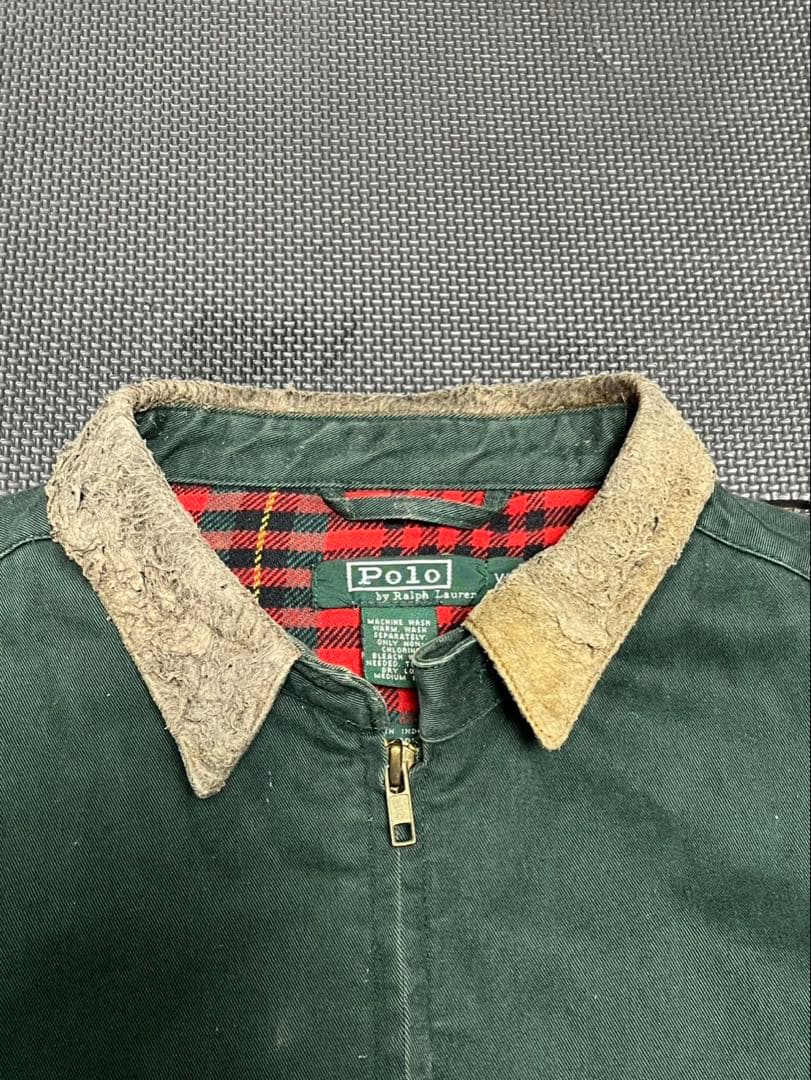 80s ポロラルフローレン スウィングトップ 襟コーデュロイ