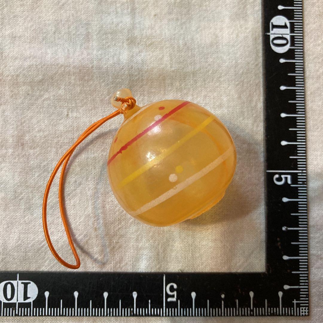 みずヨーヨー　ソフビ　プープー　オレンジ　キーホルダー