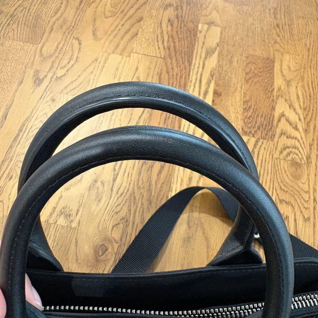 アニエスベー ハンドバッグ ナイロン ブラック