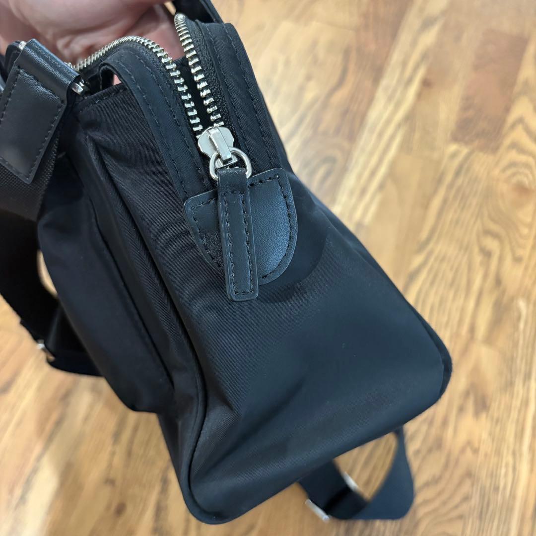 アニエスベー ハンドバッグ ナイロン ブラック