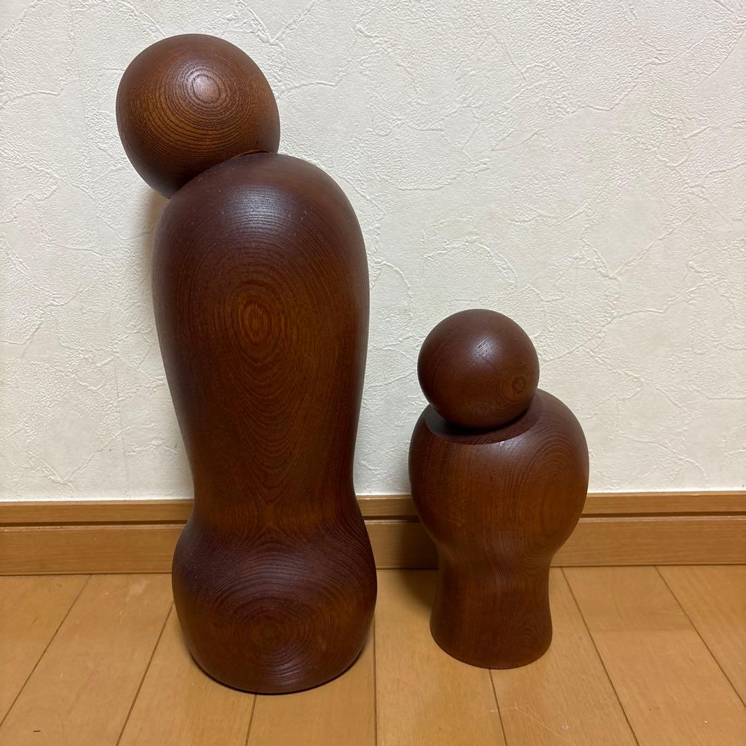 創作こけし　相田晴峰作品　「かたらい」KokeshiDoll