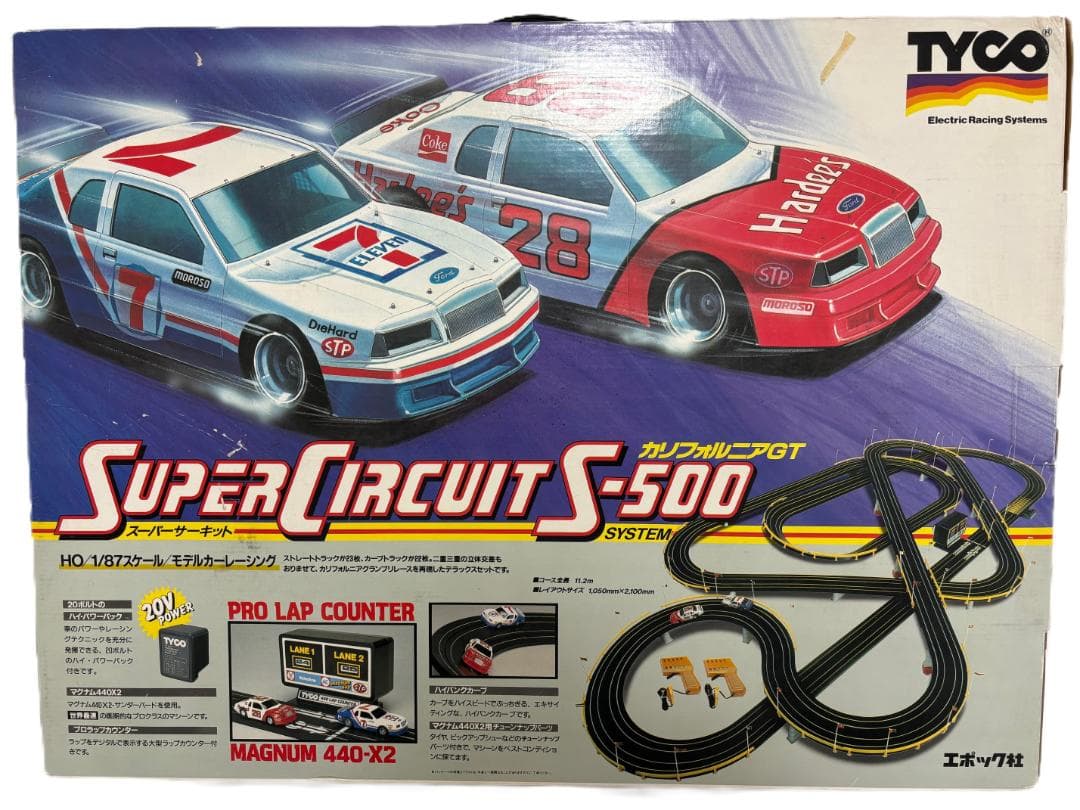 エポック社 TYCO SUPER CIRCUIT S-500 追加パーツ付き