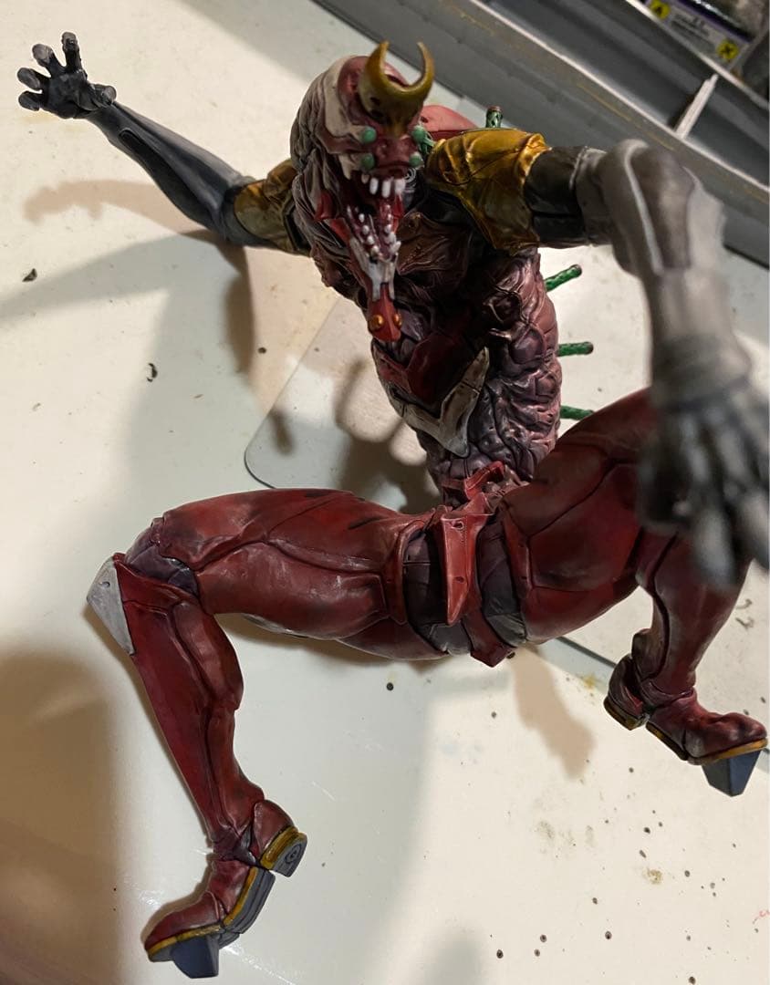 海洋堂，エバンゲリオン2号機獣化ビースト製作塗装完成品