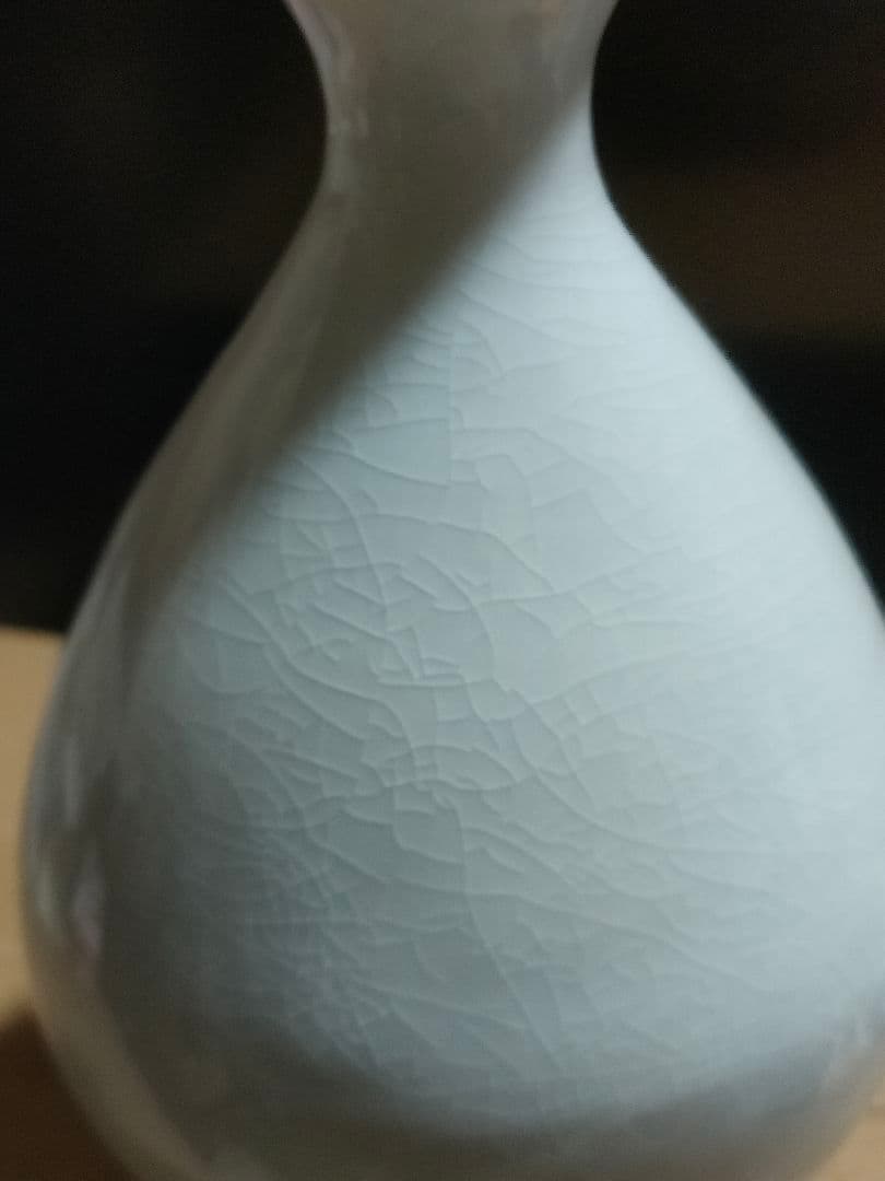 李朝白磁　徳利　花瓶　時代物　分院　朝鮮美術