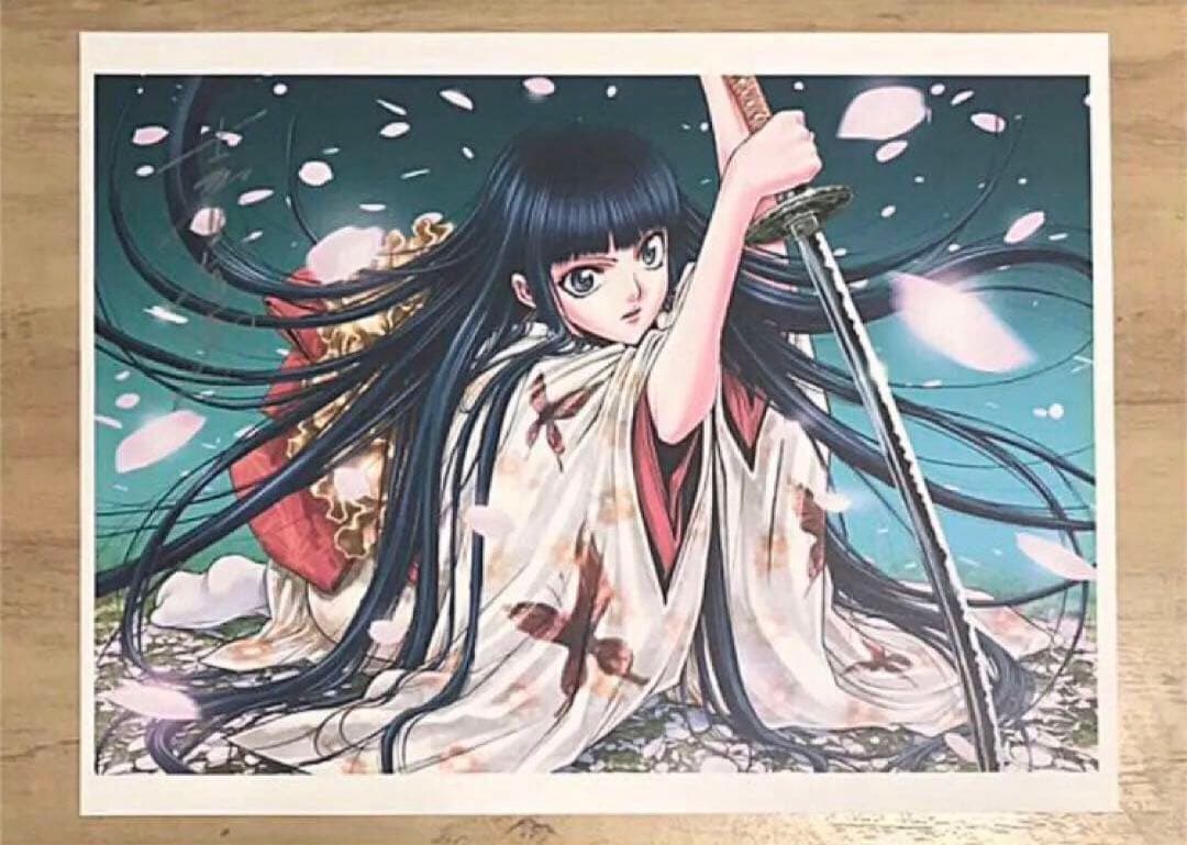 レア品☆士貴智志 XBRADE サイン入り複製原画 額付き