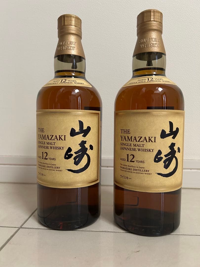 山崎 12年 シングルモルトウイスキー 700ml 2本セット　新品未開封