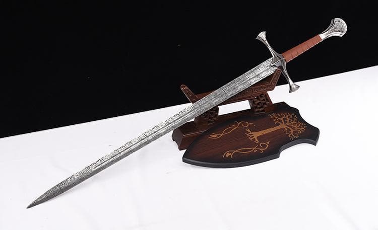 ヨーロッパ式長剣古銀 日本刀 模造刀 居合刀 武士道 武蔵 鑑賞用 手鍛造打
