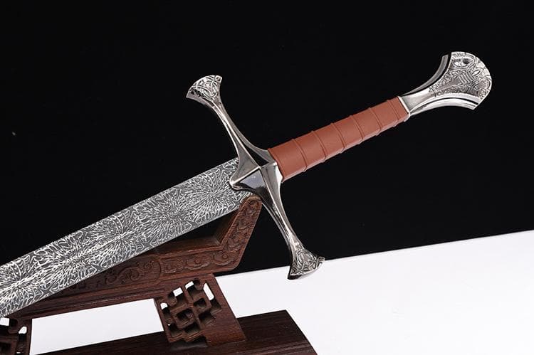 ヨーロッパ式長剣古銀 日本刀 模造刀 居合刀 武士道 武蔵 鑑賞用 手鍛造打