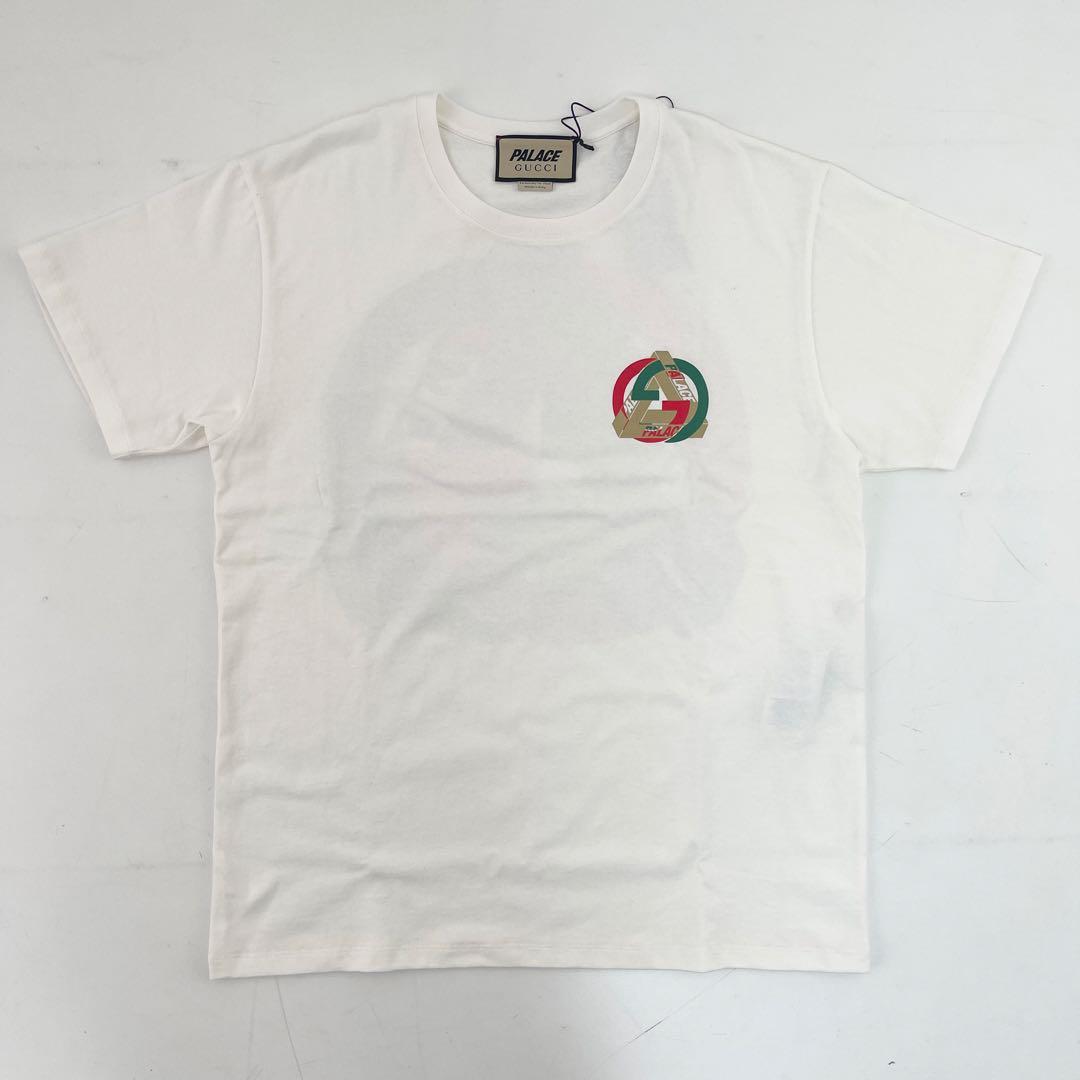 【年末セール】31日まで グッチ × パレス コラボ コットン ジャージTシャツ