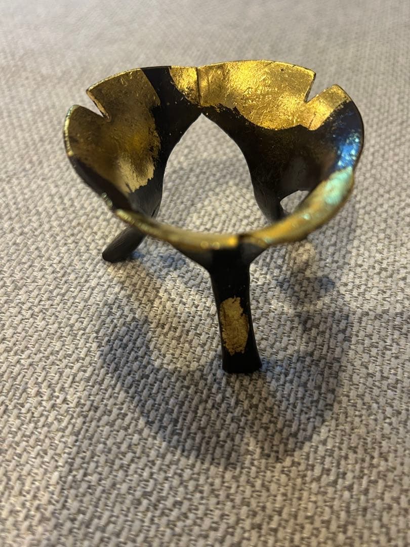 鵬雲斎好 銀杏蓋置 木村清斎造